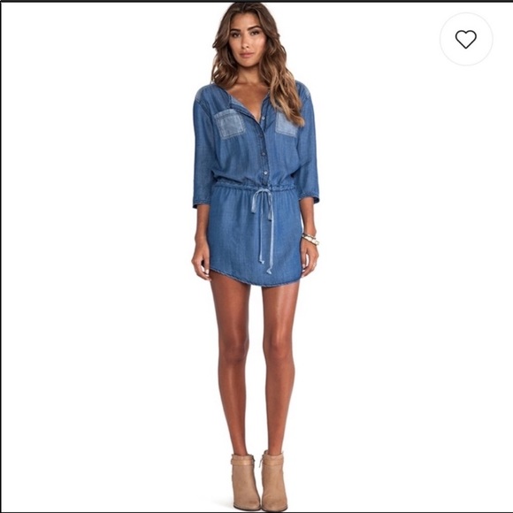 Michael Stars Dresses & Skirts - Michael Stars Dress- Chambray Denim, tie waist-SM
